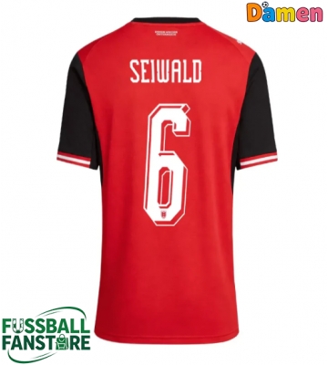 Österreich Nicolas Seiwald #6 Replik Heimtrikot Damen WM 2026 Kurzarm